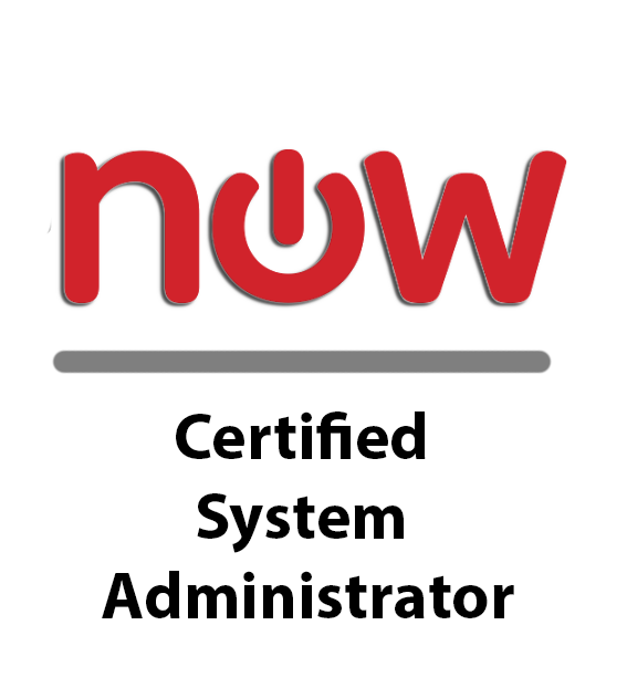 This is an image of the ServiceNow Certificate Logo