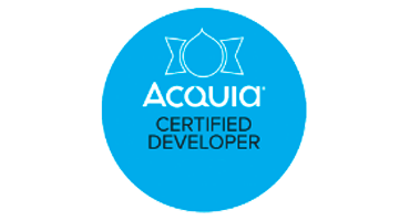 This is an image of the Acquia Certified Developer Logo